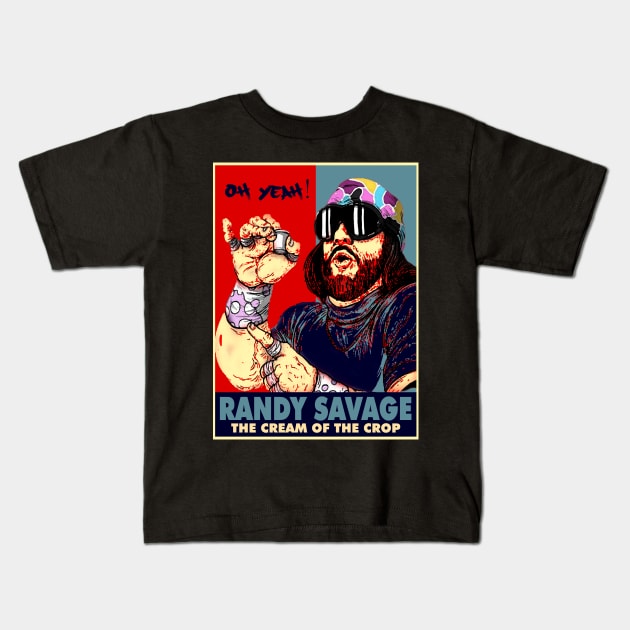 the cream of the crop randy savage Kids T-Shirt by AxLSTORE